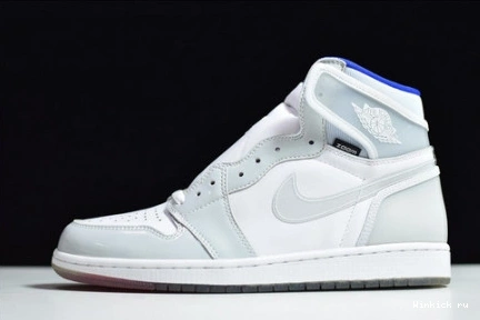 1 WHITE RETRO - BLUE JORDAN HIGH RACER ZOOM 0726